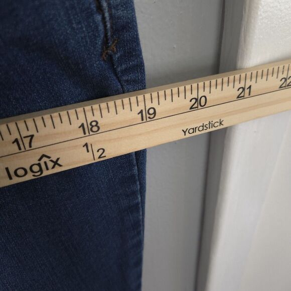 Democracy Jeans Size 16 Ab Technology Skinny Distressed Mid Rise Medium Wash - Picture 5 of 9